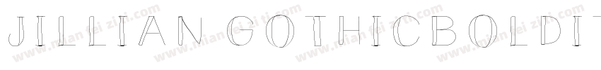 JILLIAN GOTHICBOLDIT字体转换